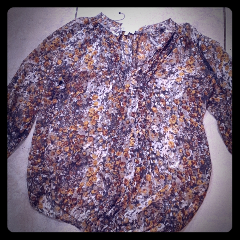 **maternity ** sheer top